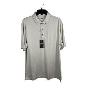 Linksoul Polo Shirt Mens Large Matcha Green LS102 Button Up Golf 100% Cotton NWT